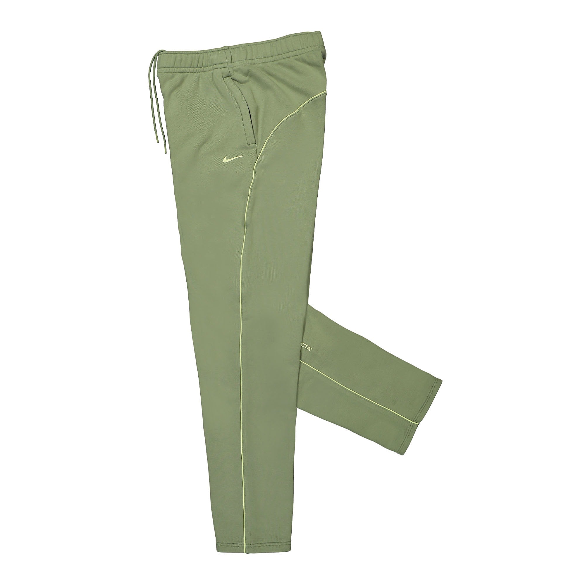 Nike NRG CS OH Fleece Pant Oil Green / Light Liquid Lime Sweat & Track Pants Close-up | Overkill