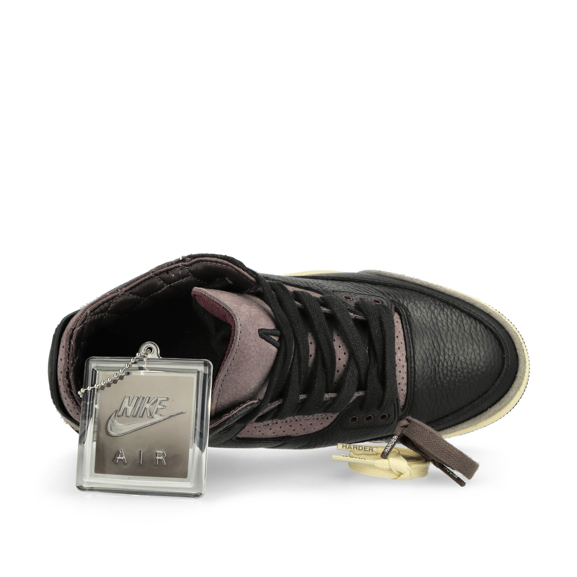 Jordan Air Jordan 3 Retro Black / Black - Flat Pewter - Violet Ore High Top Sneakers  Detailfoto | Overkill