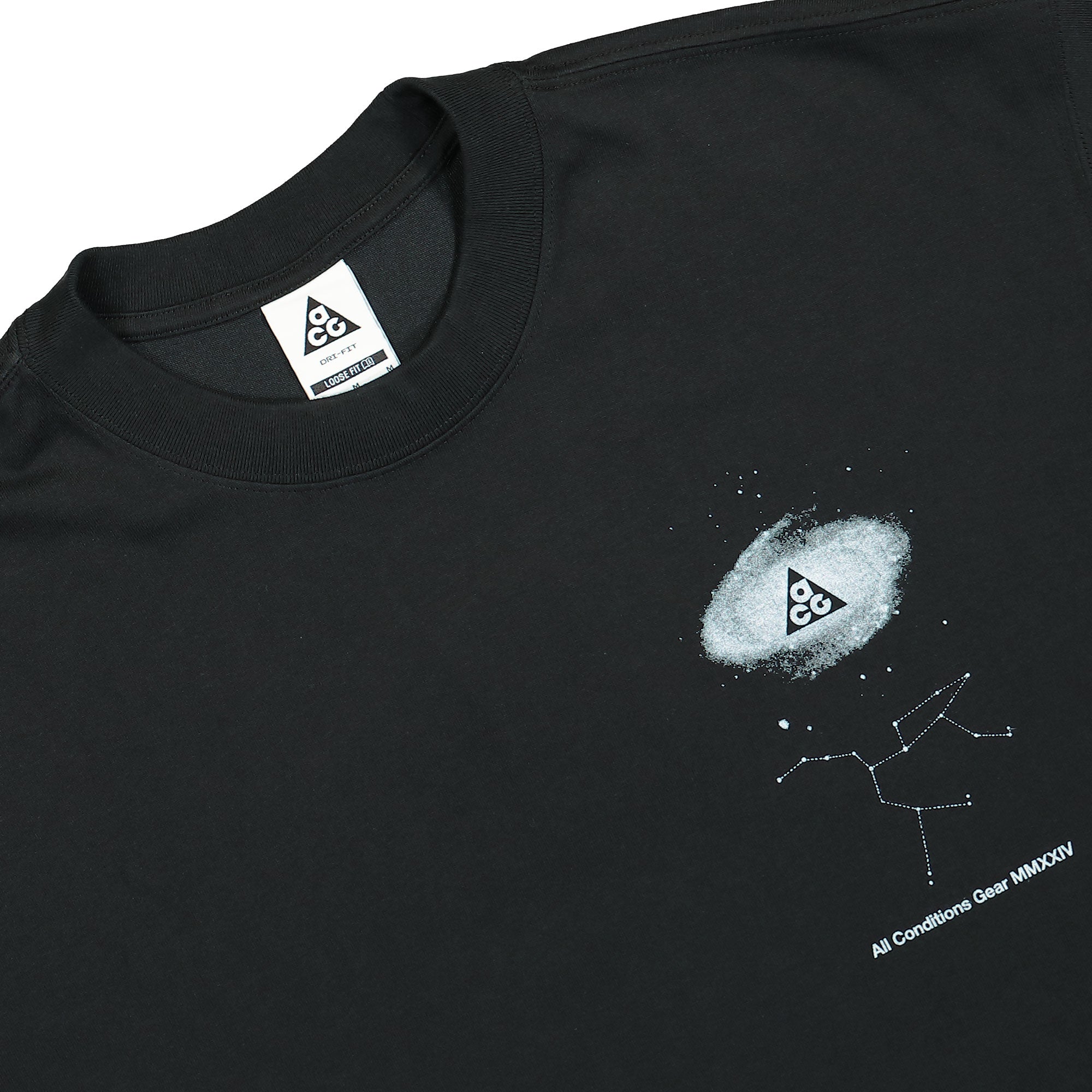 Nike ACG Dri-Fit Galaxy T-Shirt Black T-Shirts Close-up | Overkill