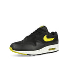 Nike Air Max 1 Essential Black / Opti Yellow-Summit White Low Top Sneakers  Close Up | Overkill