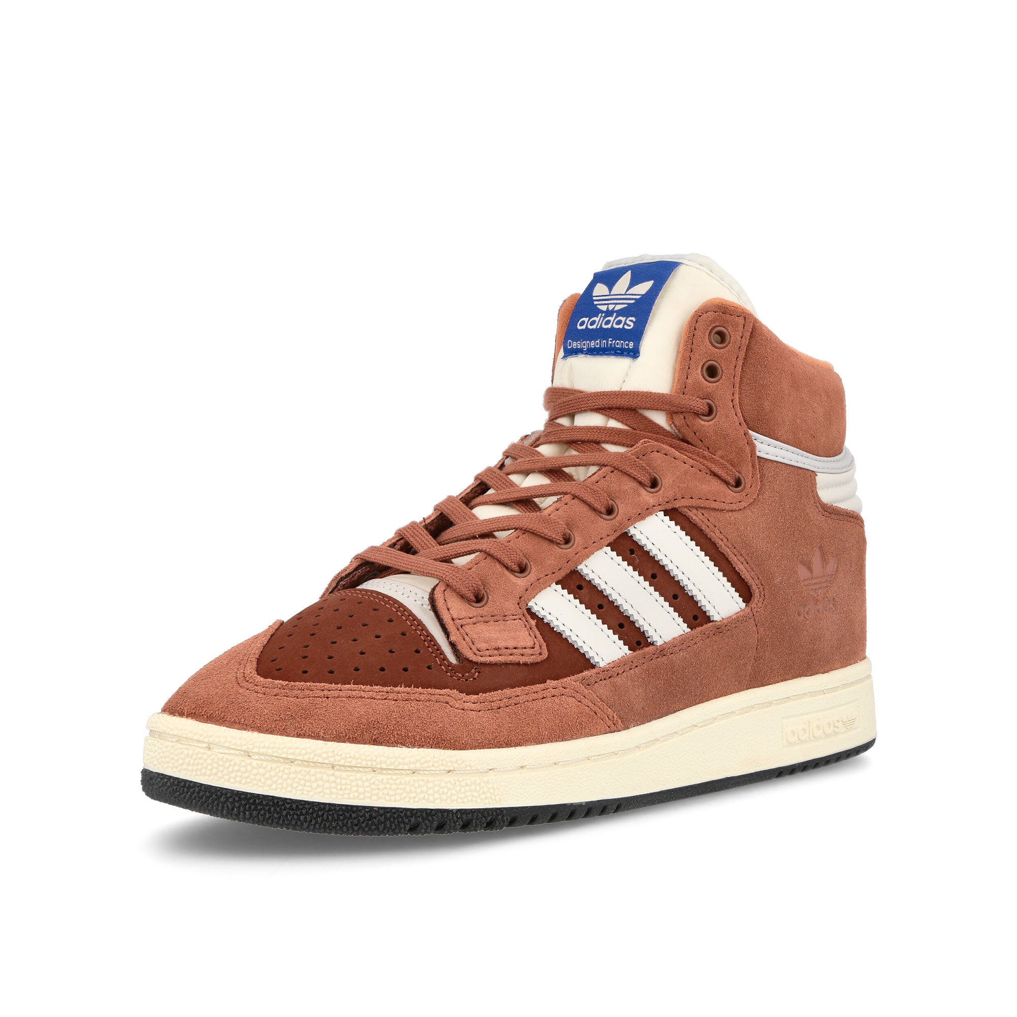 adidas Centennial 85 Hi Wild Sepia-Crystal White-Chalk White High Top Sneakers  Close Up | Overkill