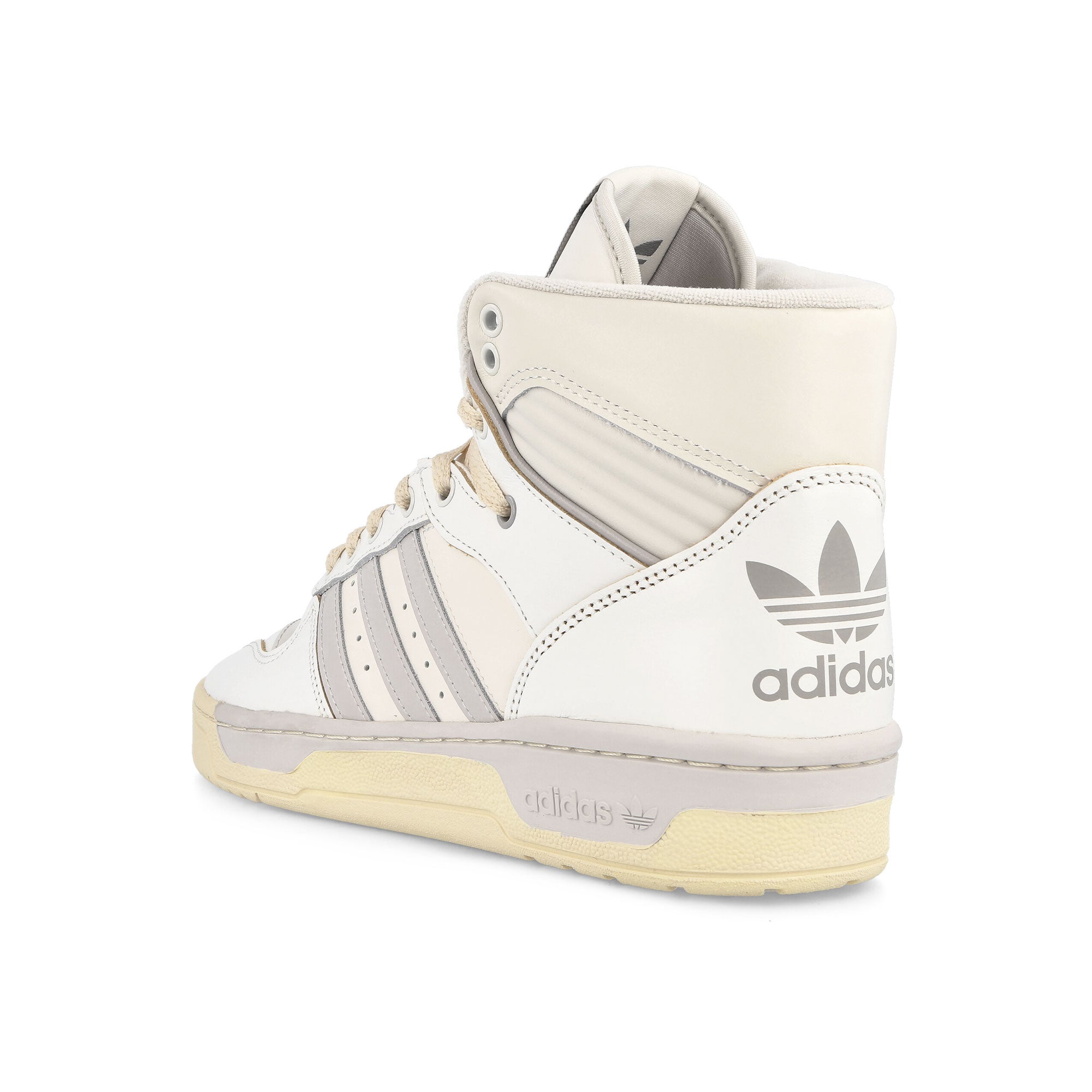 adidas Rivalry Hi Chalk White-Grey Two-Off White Sneakers  Material | Overkill