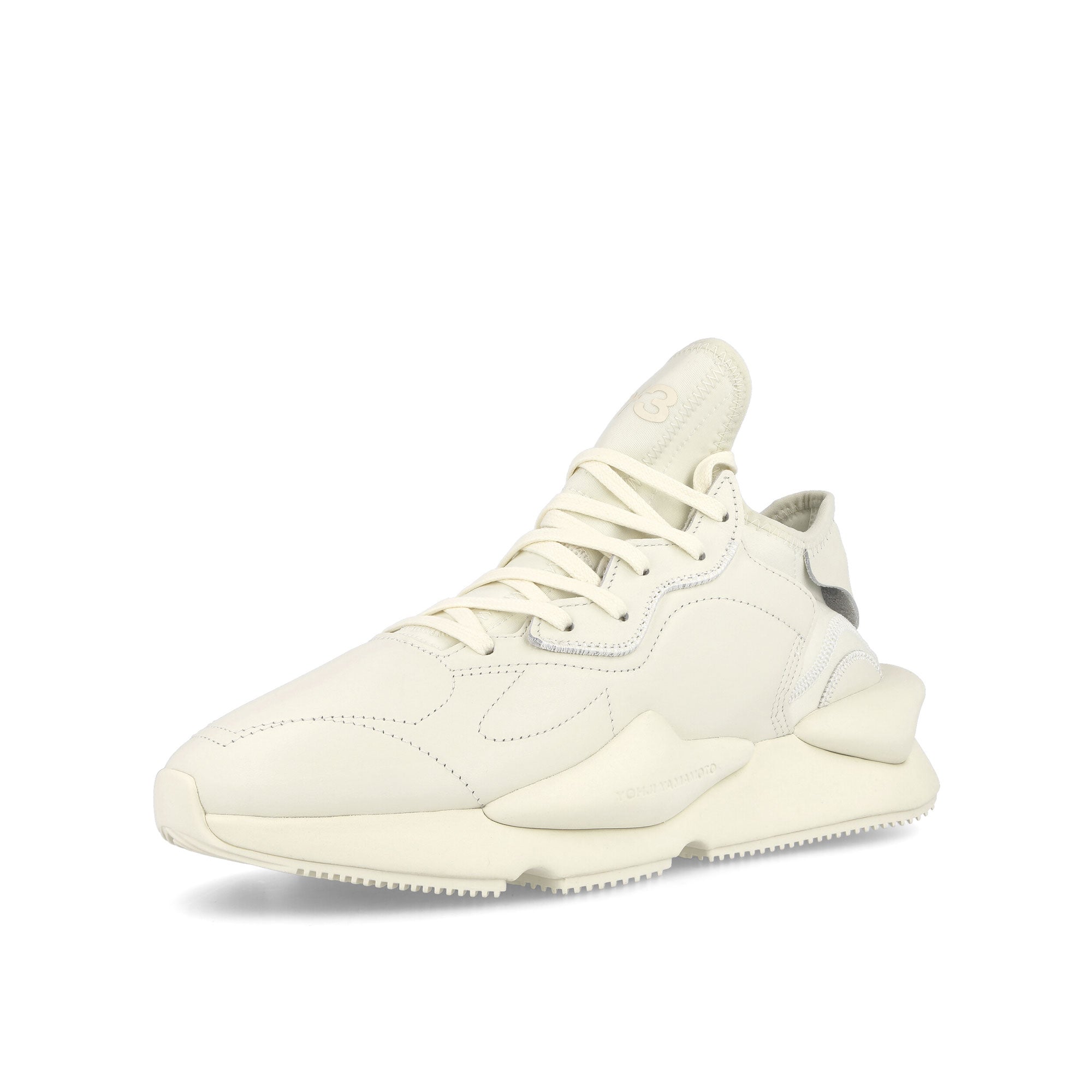 Y-3 Kaiwa Off White / Off White / Off White Low Top Sneakers  Close Up | Overkill