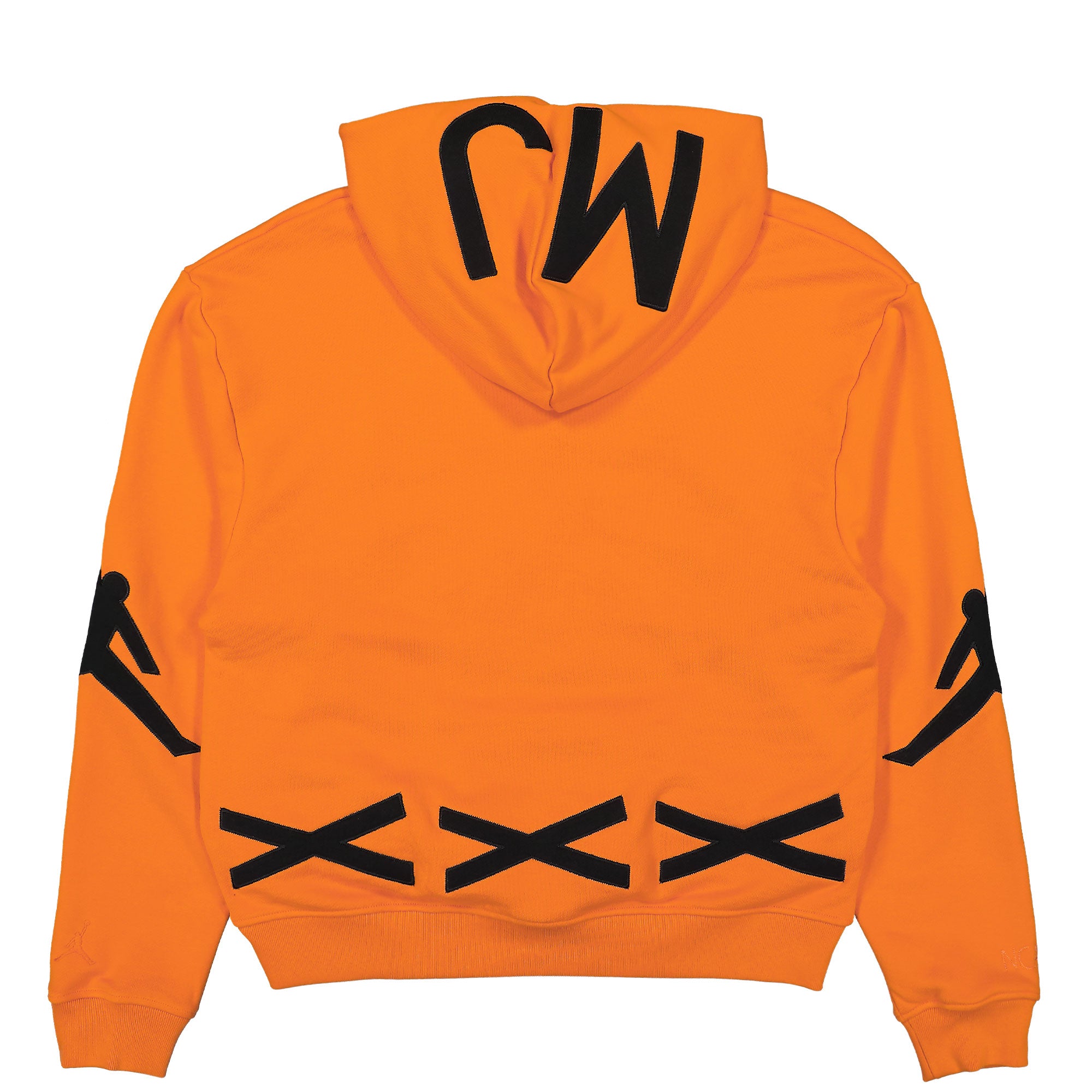 Jordan Fleece Hoodie Alpha Orange Hoodies Close-up | Overkill