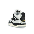 Jordan Air Jordan 4 Retro GS Pure Platinum / Metallic Gold - Black - Sail High Top Sneakers  Material | Overkill