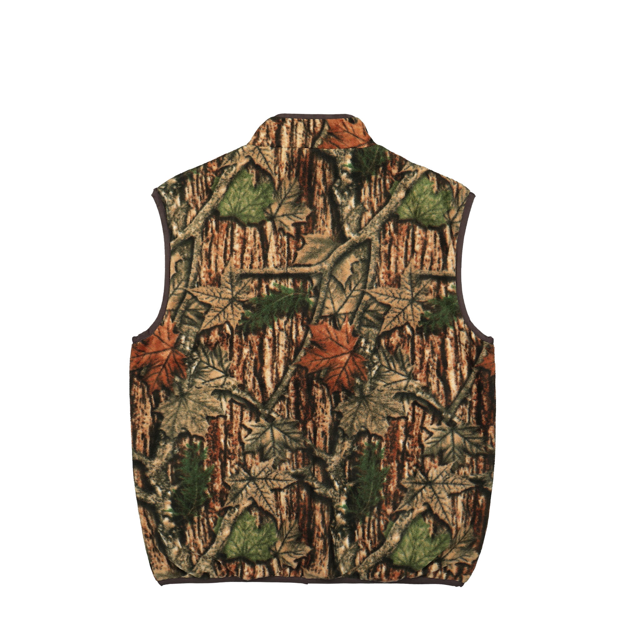 Gramicci Reversible Fleece Vest Leaf Camo Vests Material | Overkill