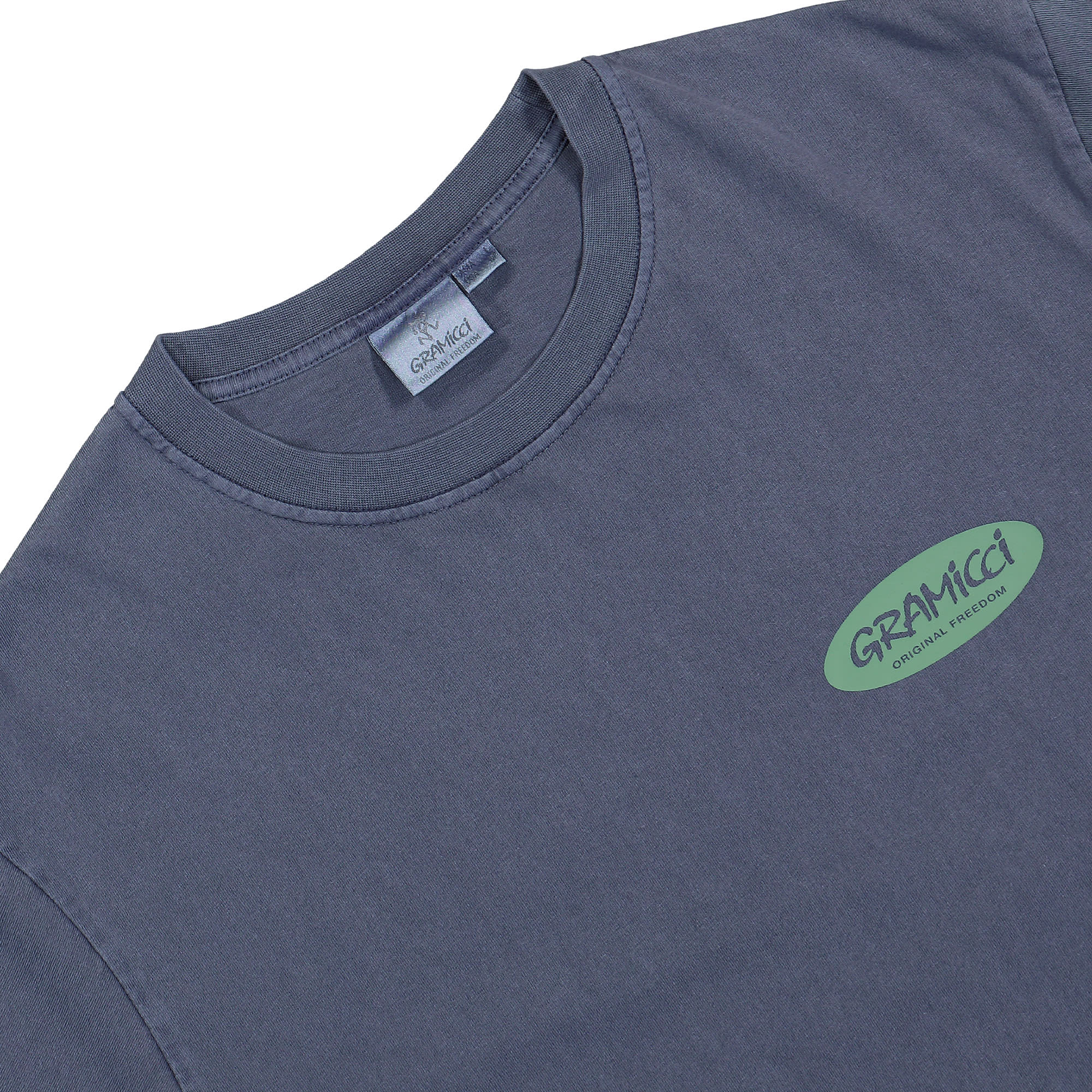 Gramicci Original Freedom Oval Tee Navy Pigment T-Shirts Material | Overkill