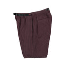 Gramicci O.G. Seersucker G-Short Dusty Maroon Shorts Close-up | Overkill