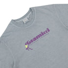 Gramicci Dancing Man Tee Smoky Slate Pigment T-Shirts Close-up | Overkill