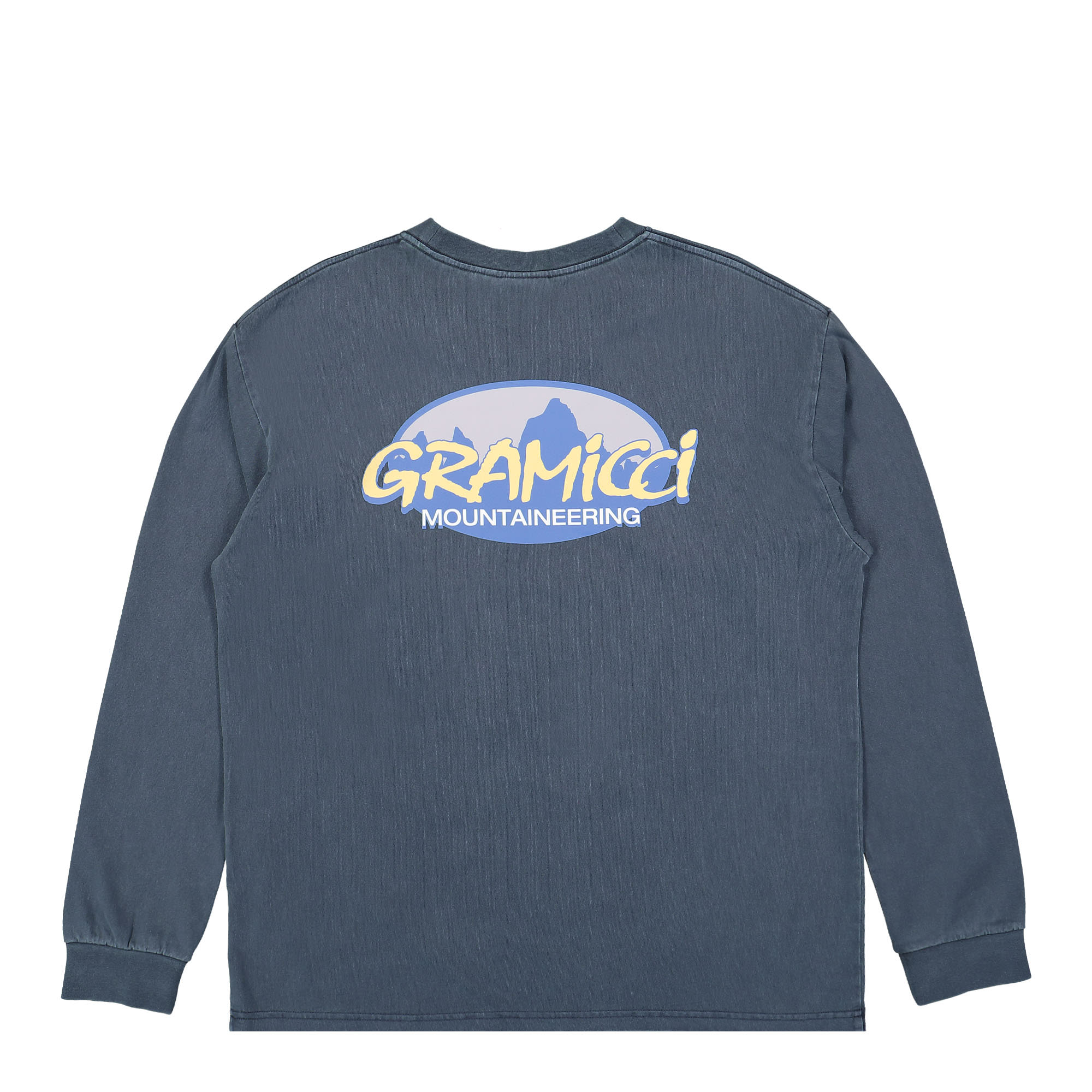 Gramicci Summit L/S Tee Navy Pigment Longsleeves Close-up | Overkill