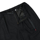 Gramicci Wool Relaxed Pleated Trouser Charcoal Wool Pants Detailfoto | Overkill