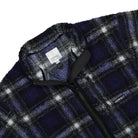 Gramicci Shadow Plaid Sherpa Jacket Purple Shadow Plaid Fleece Jackets Close-up | Overkill