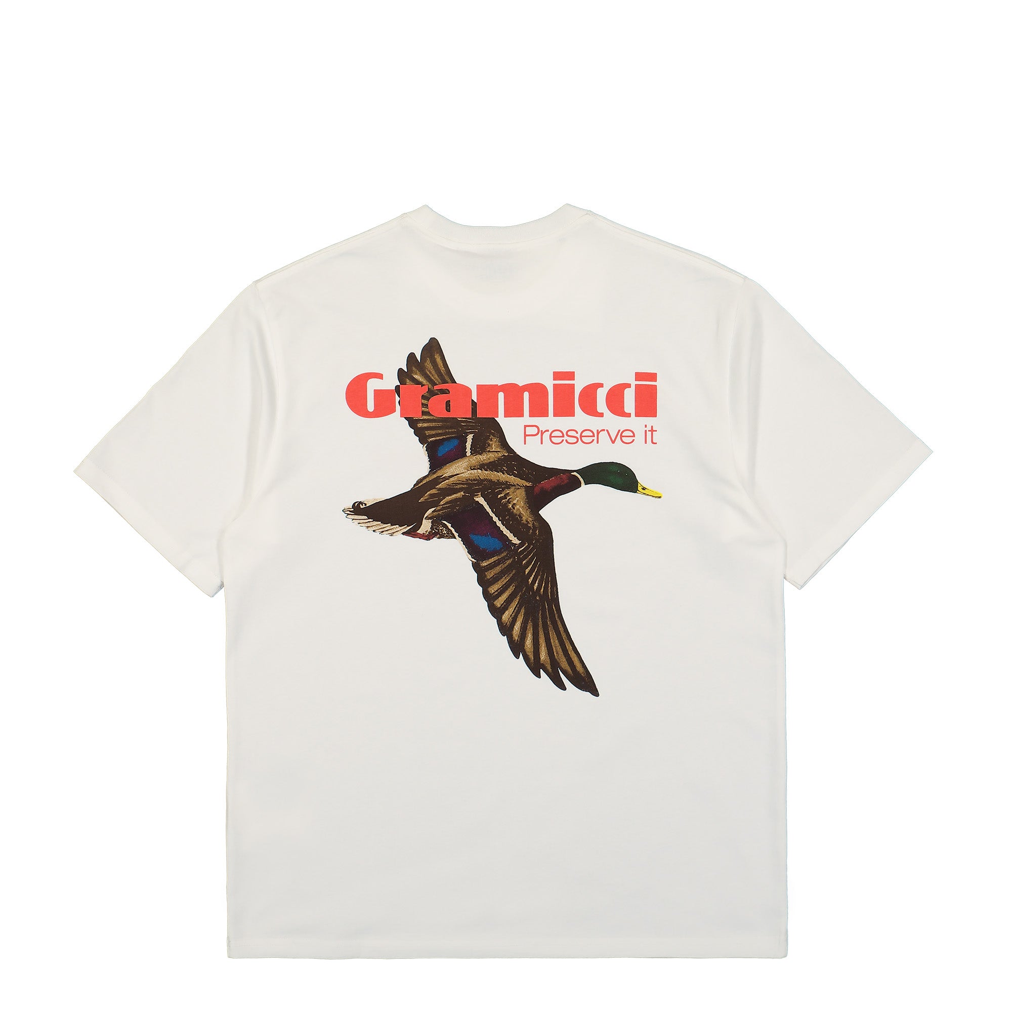 Gramicci Preserve It Tee White T-Shirts Close-up | Overkill
