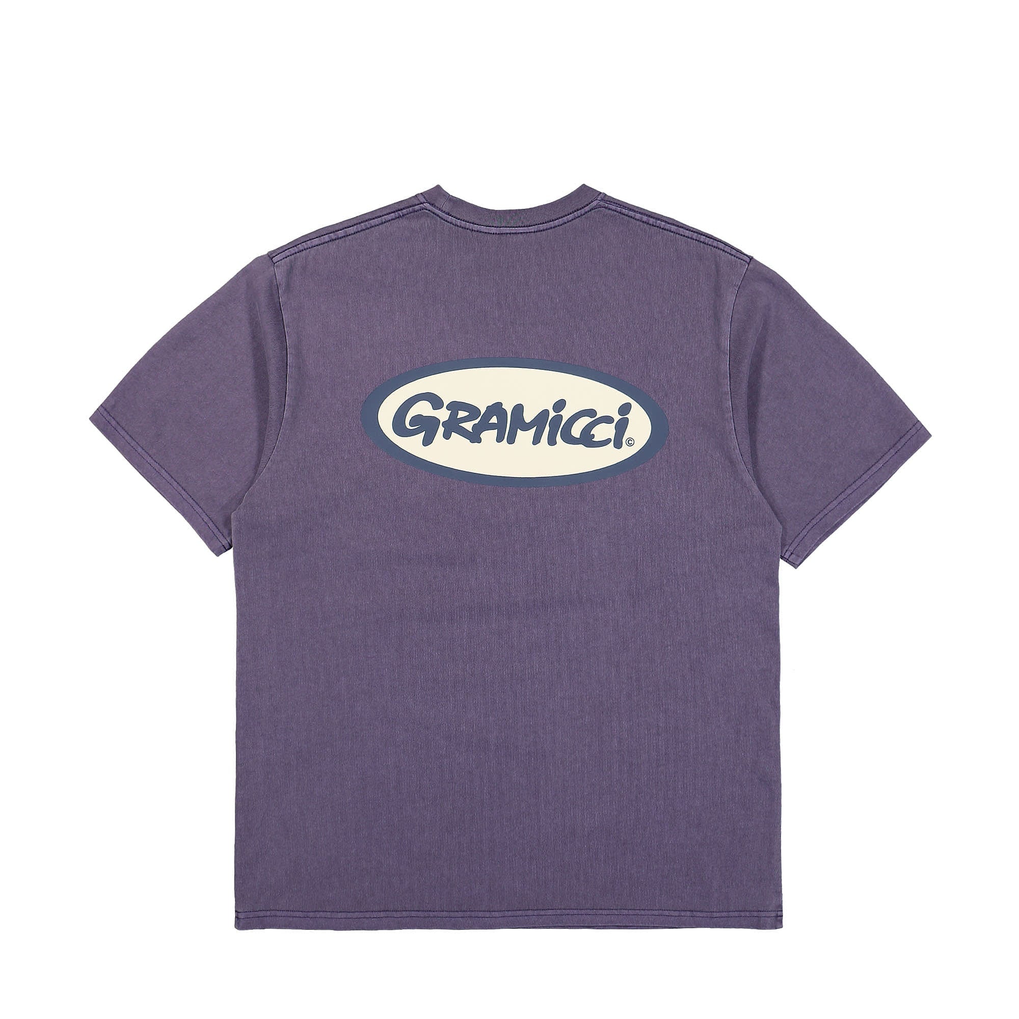 Gramicci Oval Tee Purple Pigment T-Shirts Close-up | Overkill