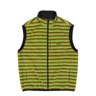 Gramicci Thermal Fleece Reversible Vest Chartreuse Stripe Vests G5FU-J005 | Overkill