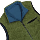 Gramicci Reversible Sherpa Vest Olive-Dusty Navy Vests G5FU-J015 Detail View 1 | Overkill