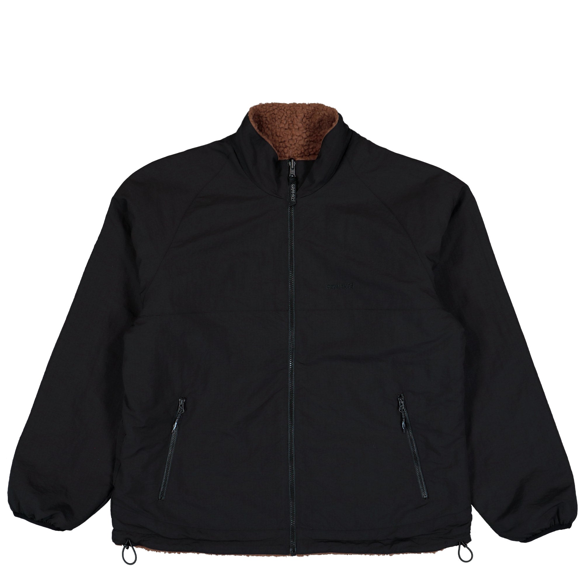 Gramicci Reversible Sherpa Jacket Dark Brown / Black Jacket G6FM-J010-Dark Brown / Black Detailfoto | Overkill
