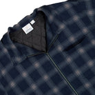 Gramicci Zip Up Insulated Flannel Shirt Navy Shadow Plaid Shirt G6FM-J052-Navy Shadow Plaid Detailfoto | Overkill
