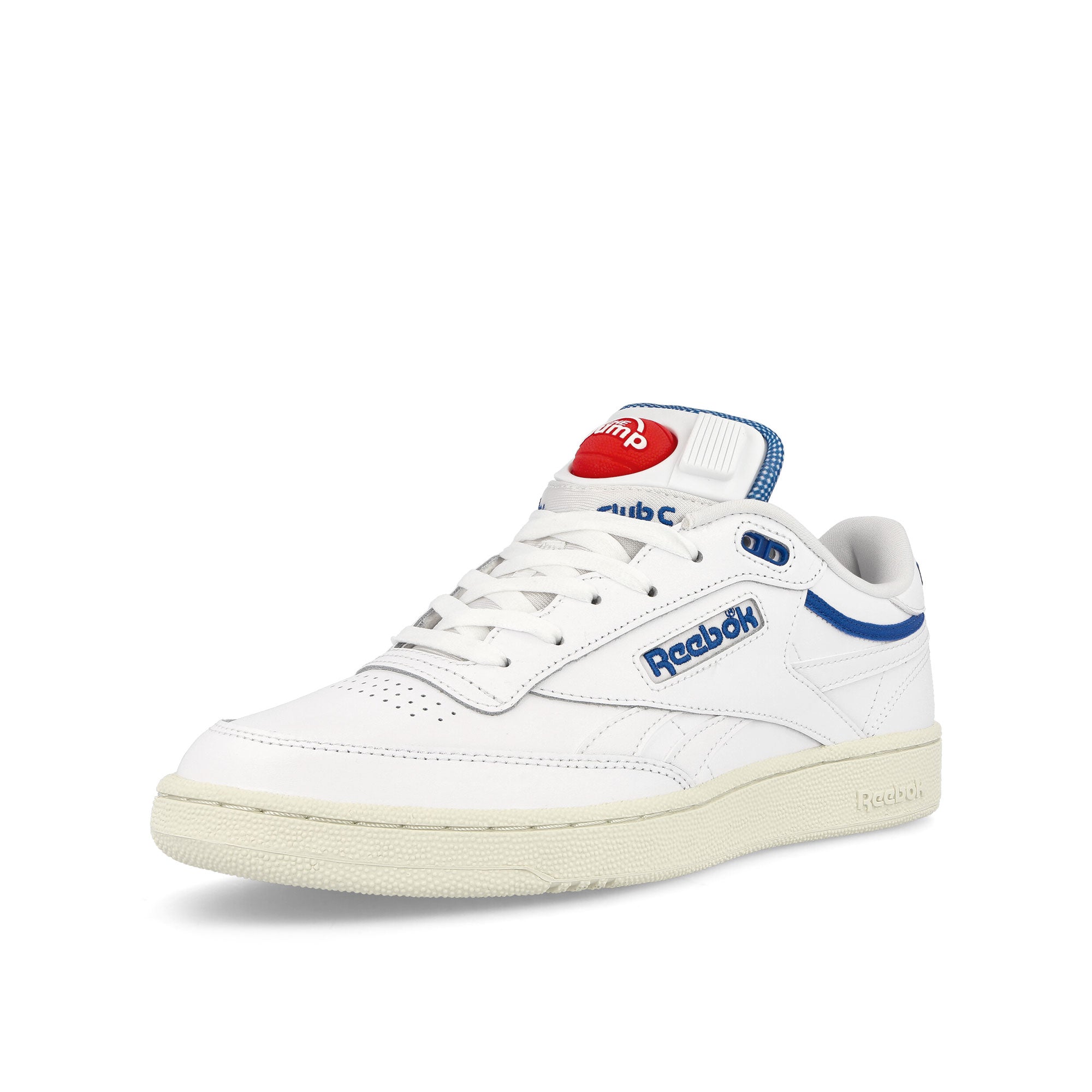Reebok Club C 85 Pump Footwear White / Clear White / Vec Blue Low Top Sneakers  Close Up | Overkill