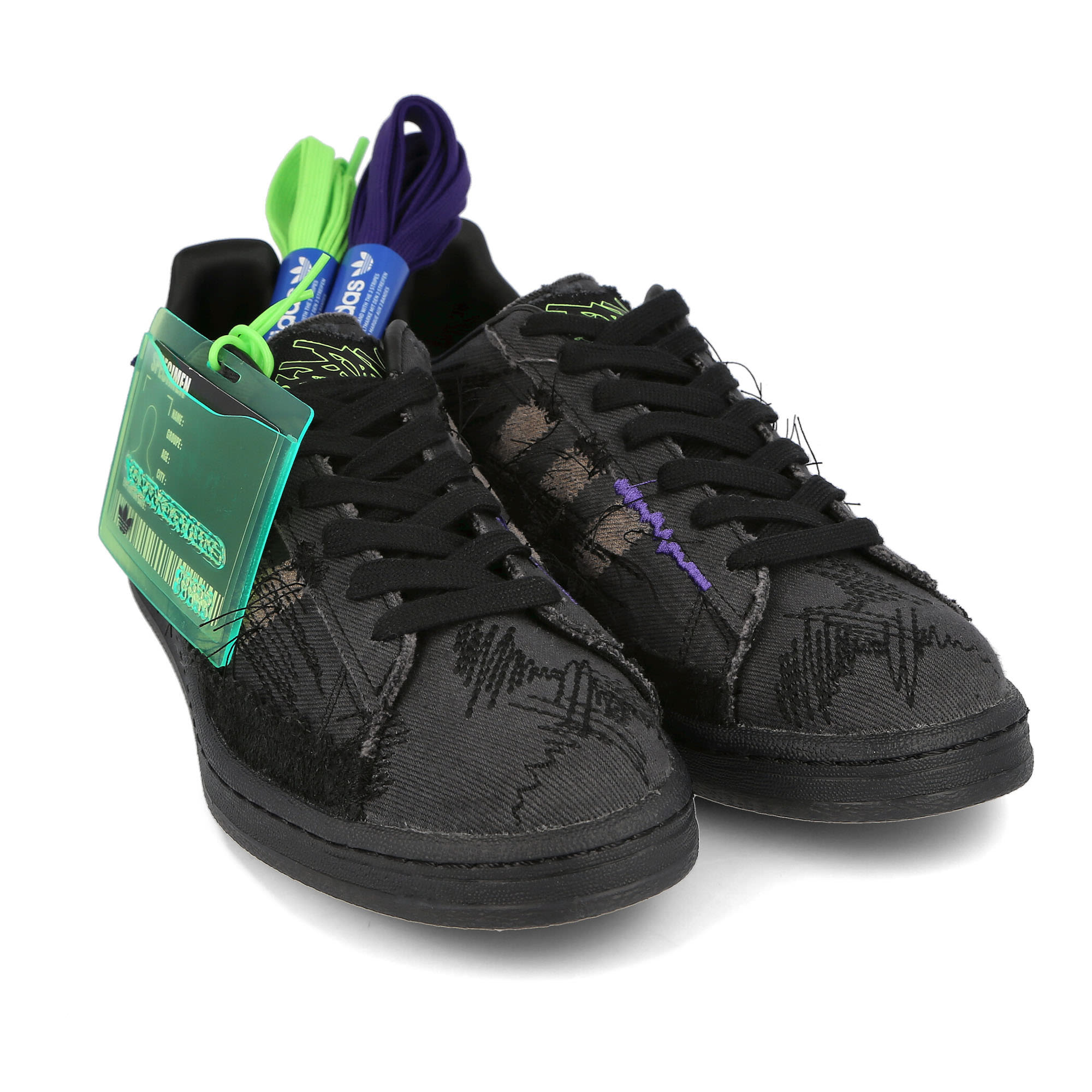 adidas Youth of Paris x adidas Campus Core Black-Core Black-Core Black Low Top Sneakers  Detail View 2 | Overkill