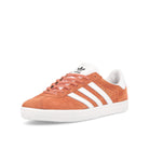 adidas Gazelle 85 Orange Dusk-Cloud White-Core Black Low Top Sneakers  Close Up | Overkill