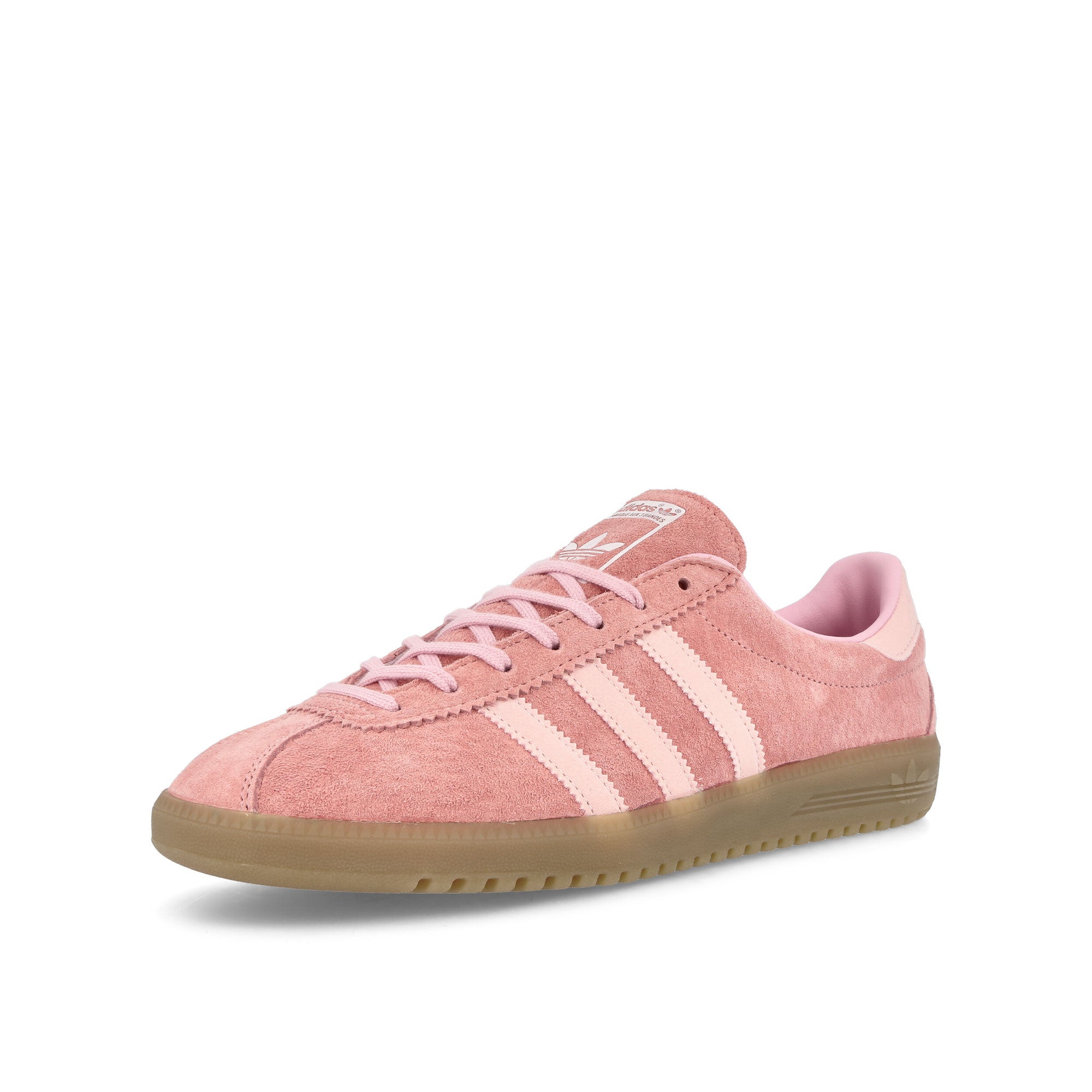 adidas Bermuda Glow Pink / Clear Pink / Gum 4 Low Top Sneakers  Close Up | Overkill
