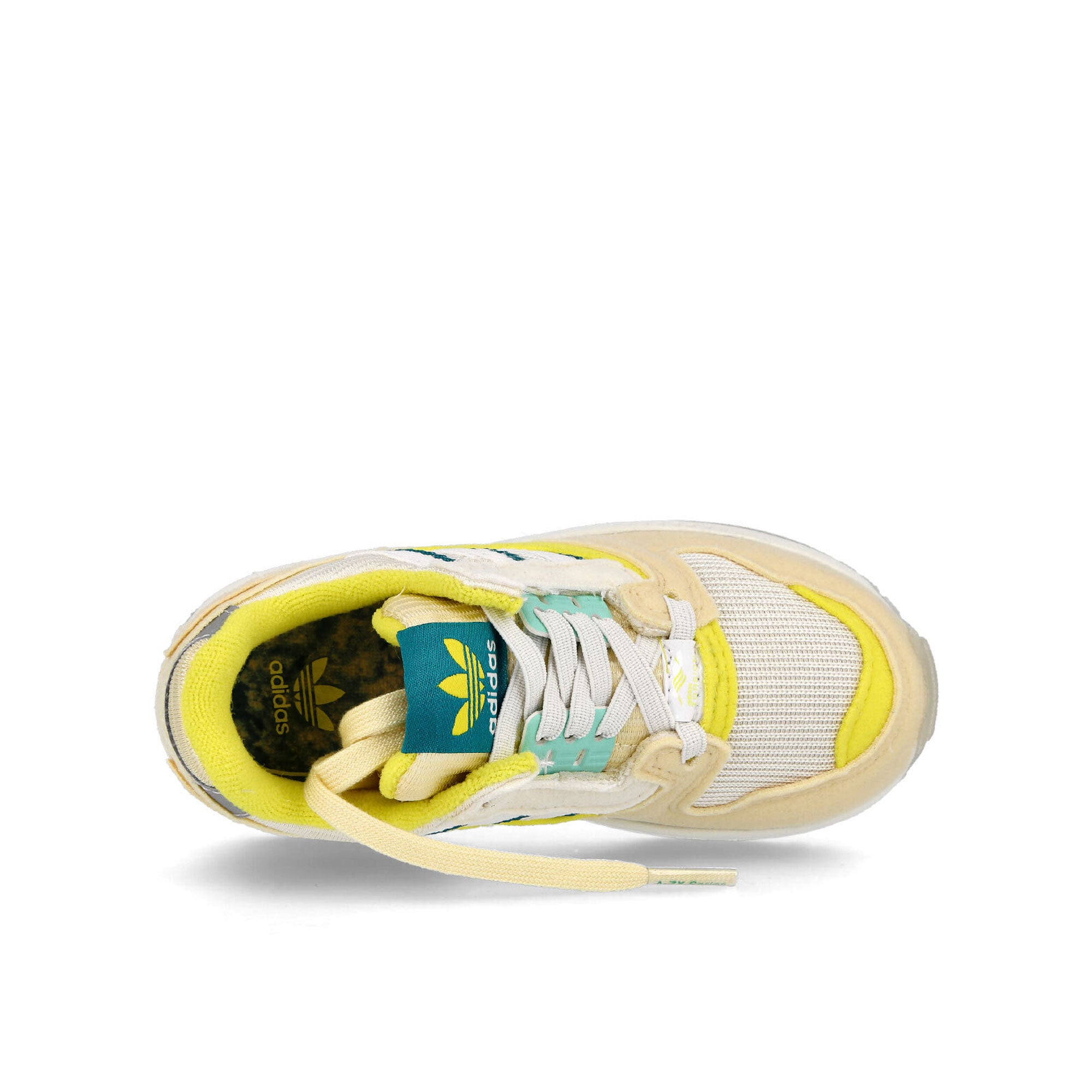 adidas ZX 8000 Frozen Lemonade EL Infants Mist Sun / Chalk White / Bright Yellow Low Top Sneakers GZ7531 Detailfoto | Overkill