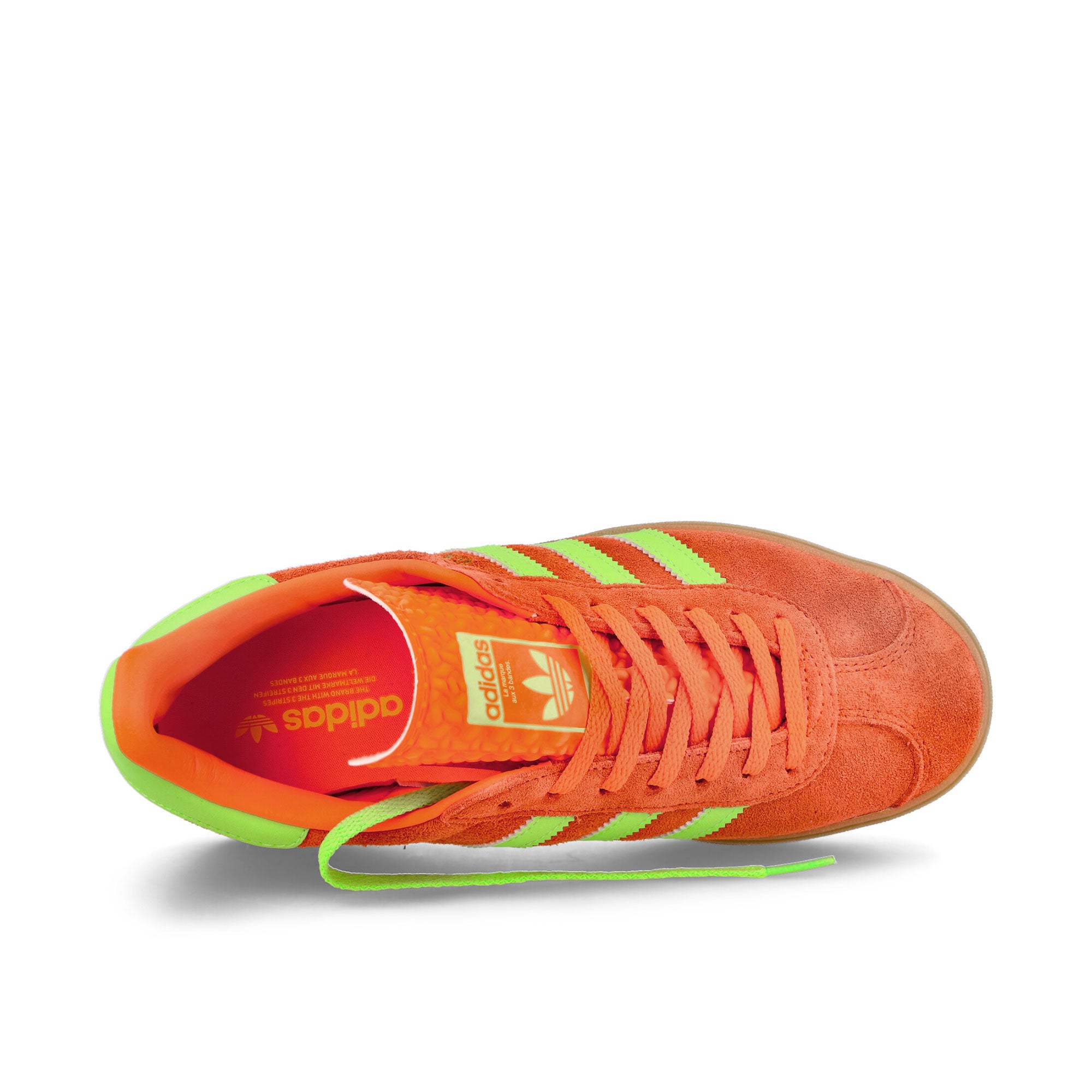 adidas Gazelle Bold W Solar Orange / Solar Green / Gum M2 Low Top Sneakers  Detailfoto | Overkill