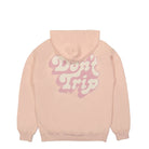 Free & Easy Dont Trip Drop Shadow OG Hoodie Blush Hoodies Close-up | Overkill