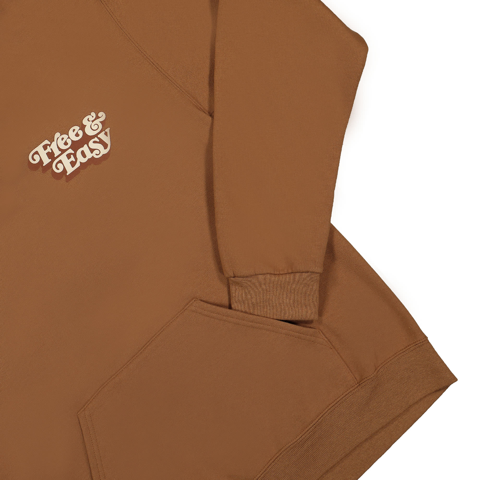 Free & Easy Dont Trip Drop Shadow OG Hoodie Caramel Hoodies Detailfoto | Overkill