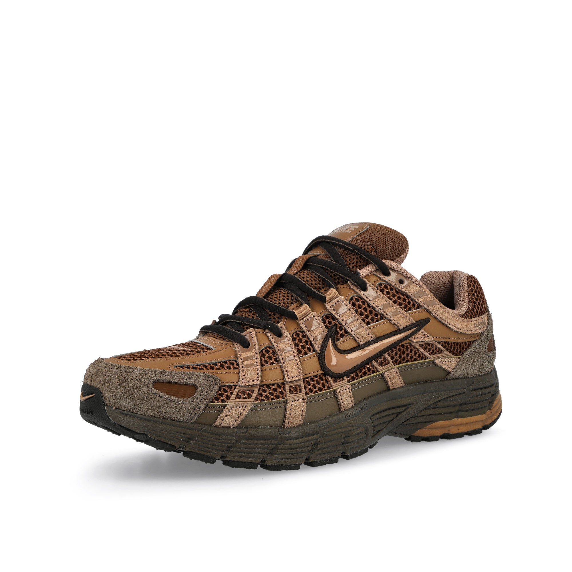 Nike P-6000 Suede Cacao Wow / Archaeo Brown - Baroque Brown Low Top Sneakers HF0015 205 Close-up | Overkill
