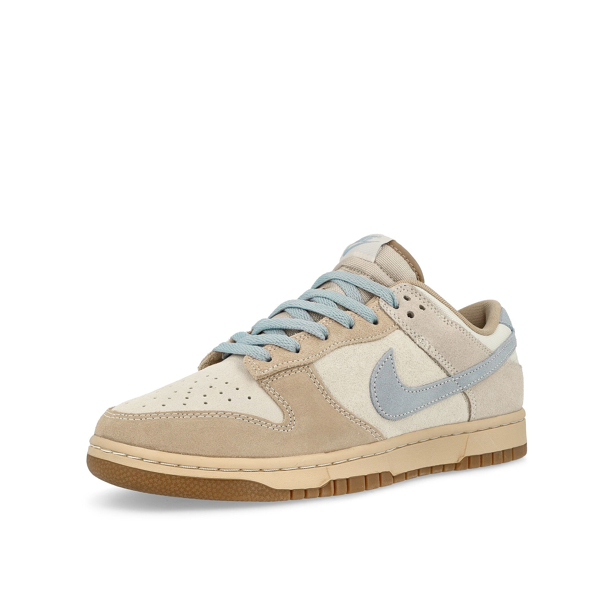 Nike Dunk Low Coconut Milk / Light Armory Blue - Sanddrift Low Top Sneakers  Close Up | Overkill