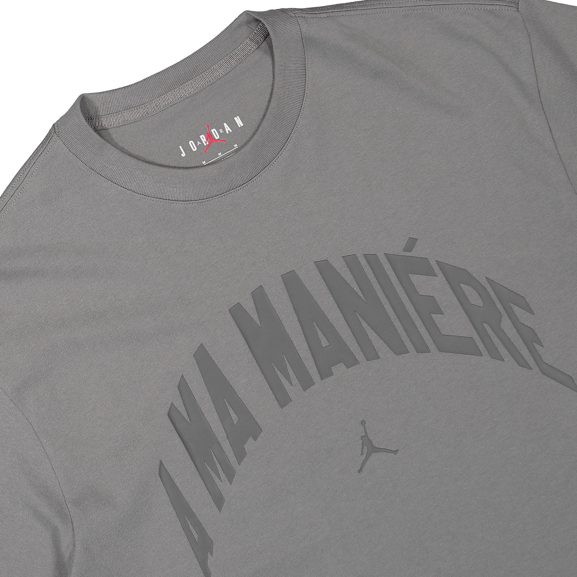 Jordan SS Tee Flat Pewter T-Shirts Close-up | Overkill
