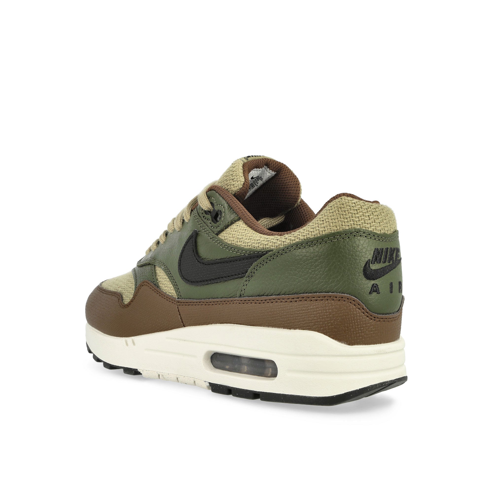Nike Air Max 1 Essential PRM Neutral Olive / Black - Cargo Khaki Low Top Sneakers  Material | Overkill