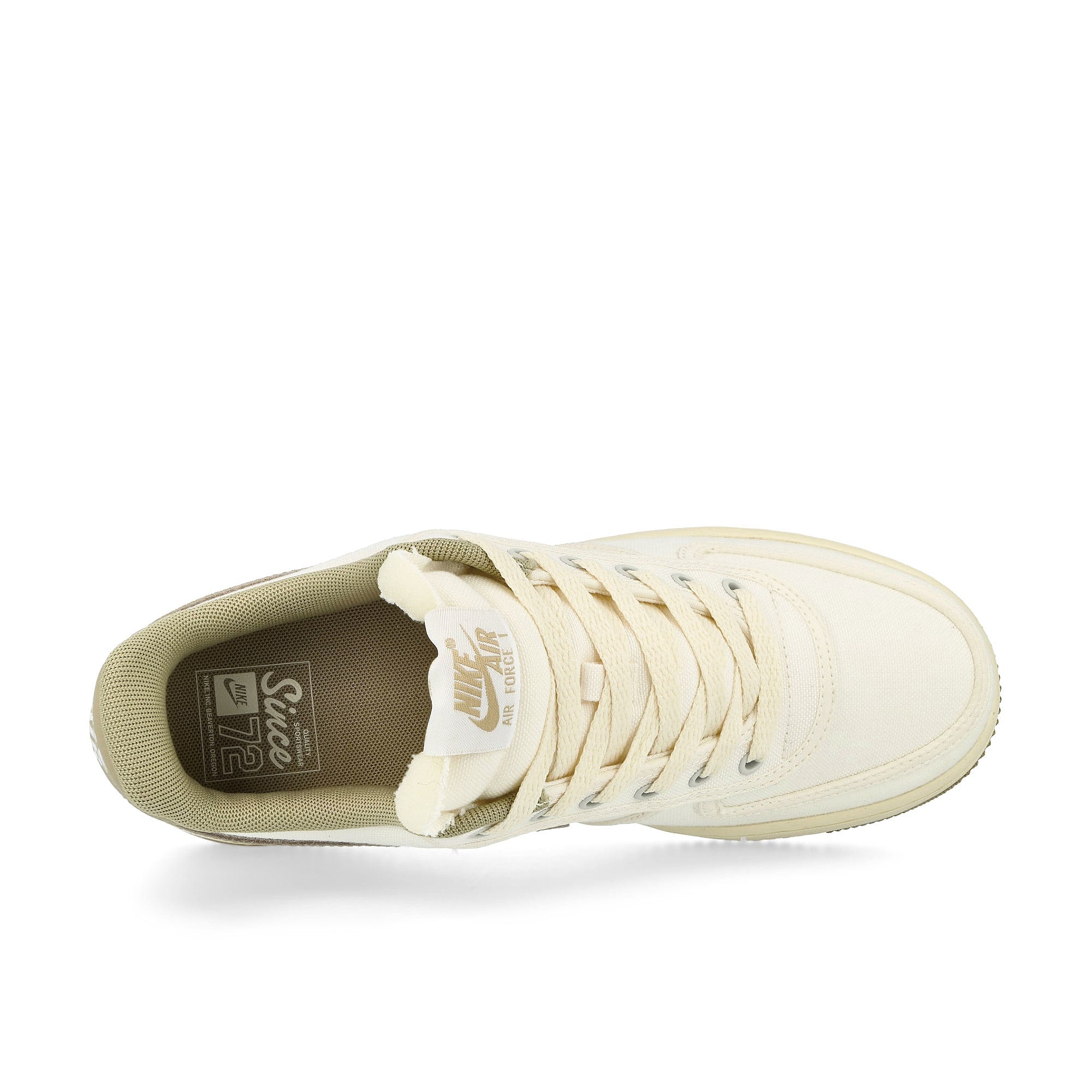 Nike W Air Force 1 '07 Sail / Limestone - Pale Vanilla - Coconut Milk Low Top Sneakers  Detailfoto | Overkill