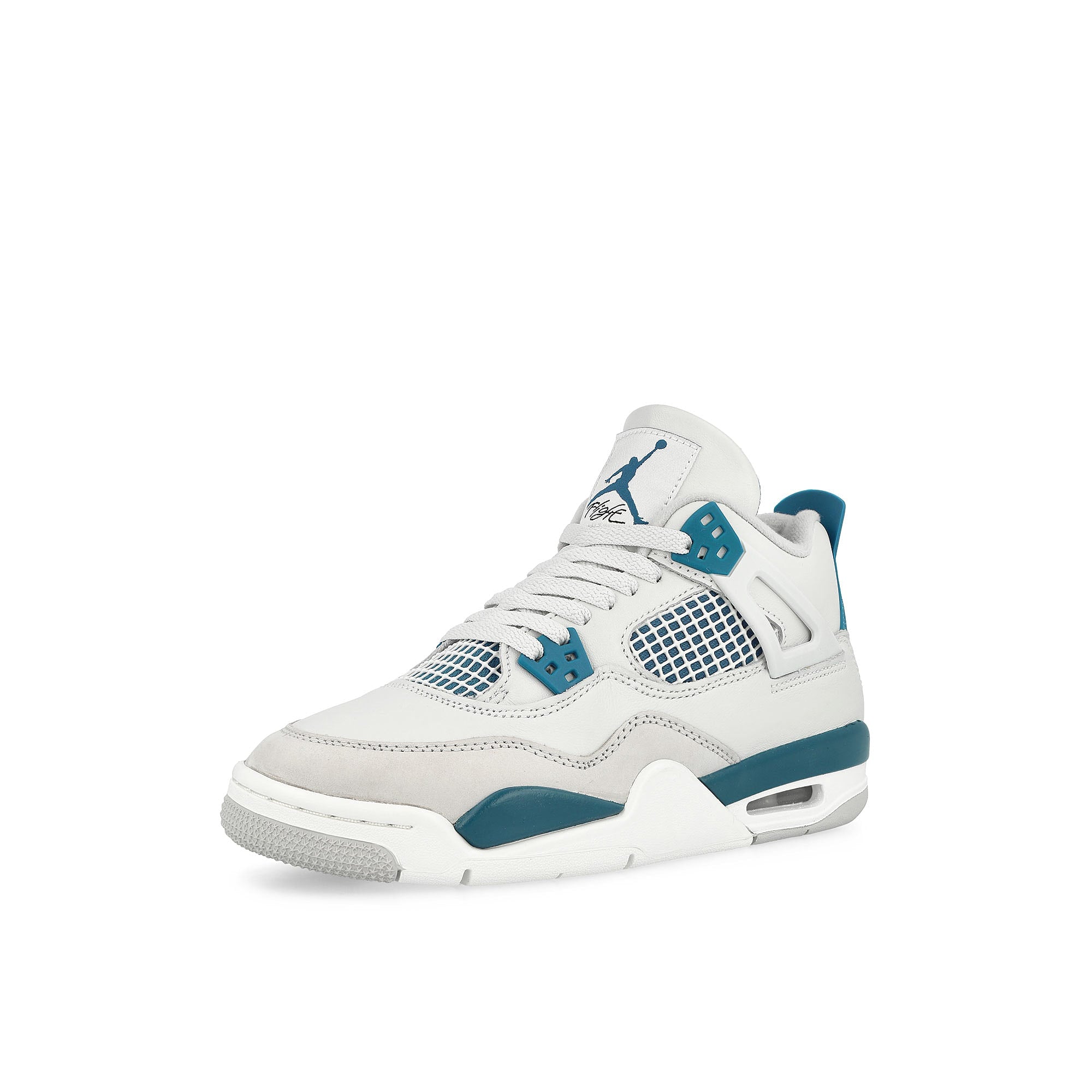 Jordan Air Jordan 4 Retro GS Off White / Military Blue - Neutral Grey  Detailfoto | Overkill