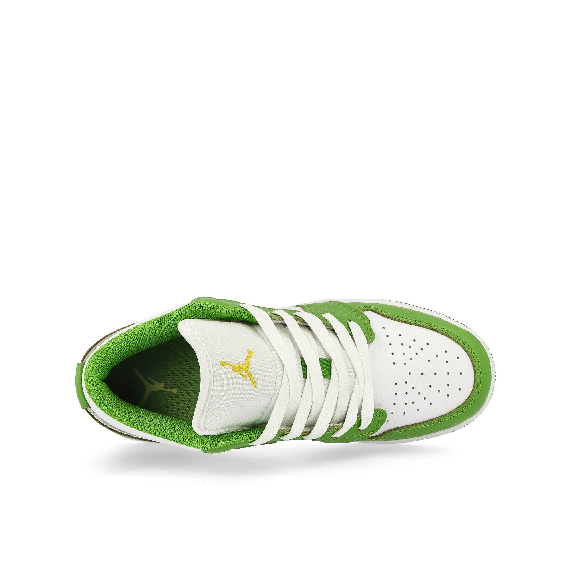 Jordan Air Jordan 1 Low SE GS White / Chlorophyll - Lightening Low Top Sneakers  Detailfoto | Overkill