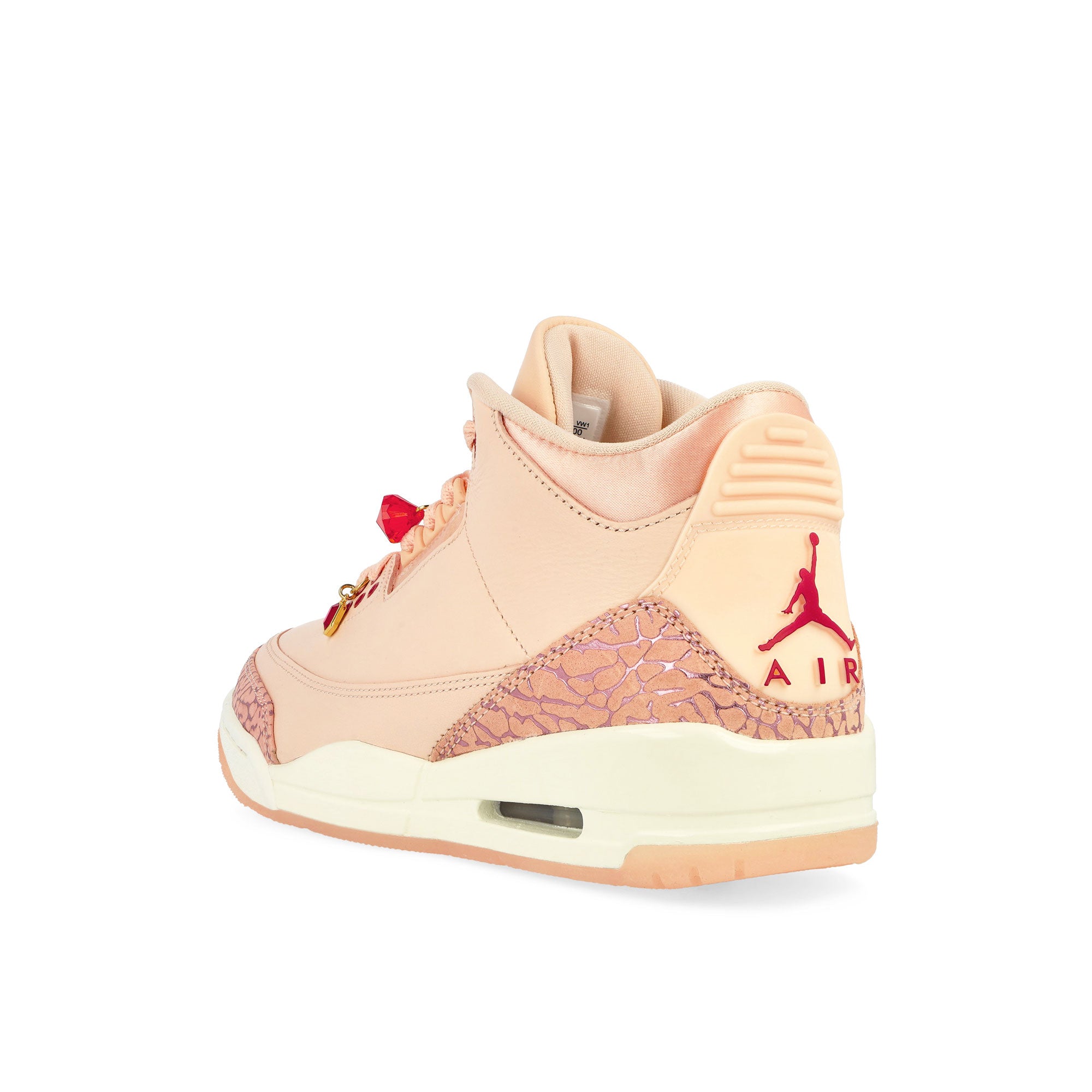 Jordan Wmns Air Jordan 3 Retro Washed Coral / Gym Red-Sail Mid Top Sneakers  Material | Overkill