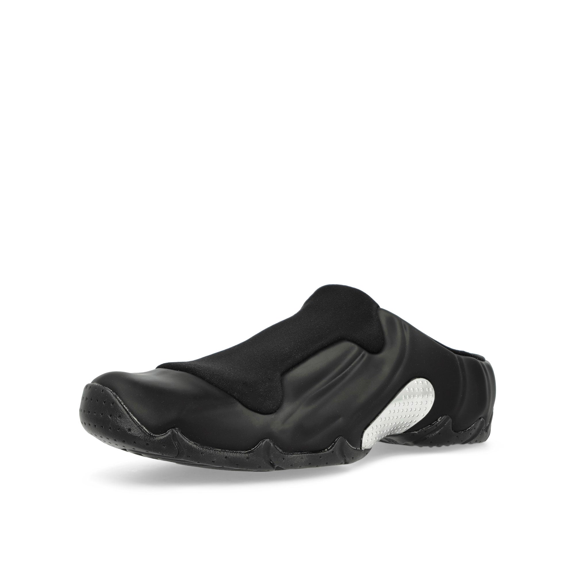 Nike Clogposite Black / Black - White- Metallic Silver Slides, Sandals & Slippers  Close Up | Overkill