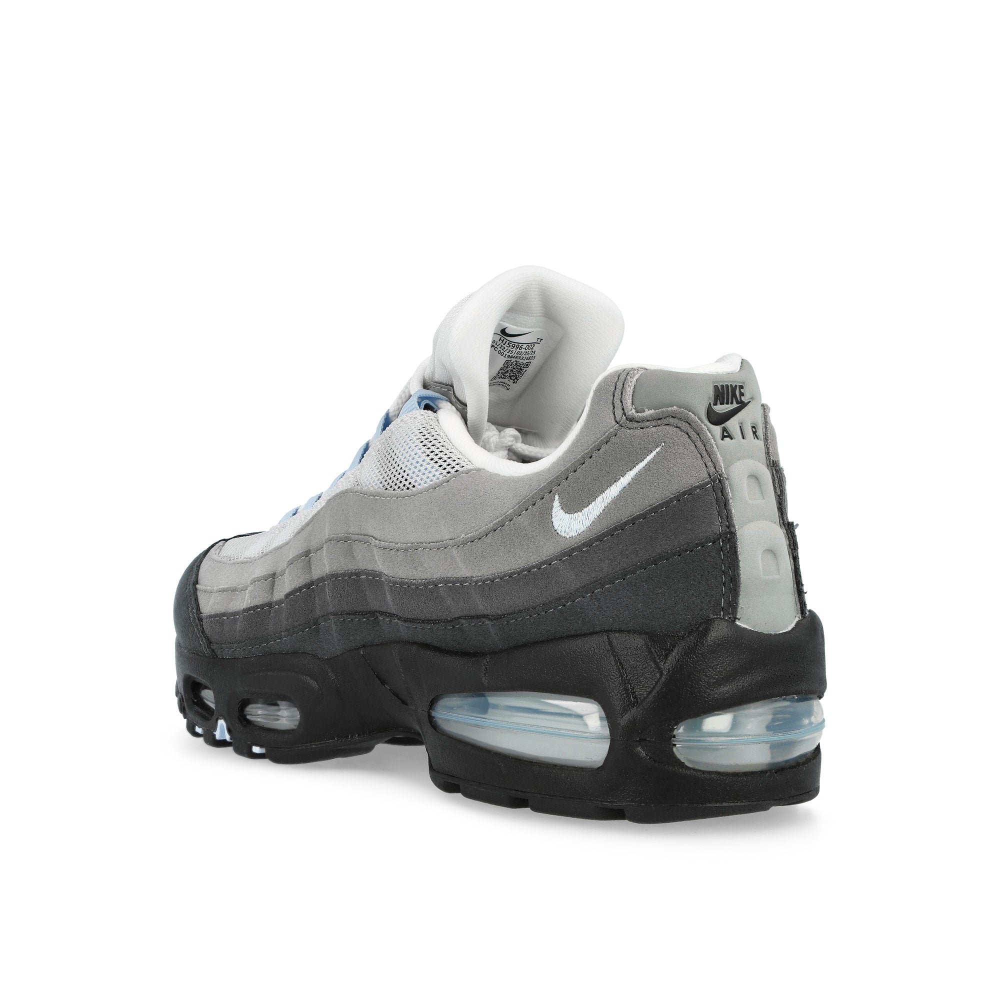 Nike Air Max 95 OG Blue Tint Black / Blue Tint - White - Medium Grey Low Top Sneakers HJ5996 002 Material | Overkill