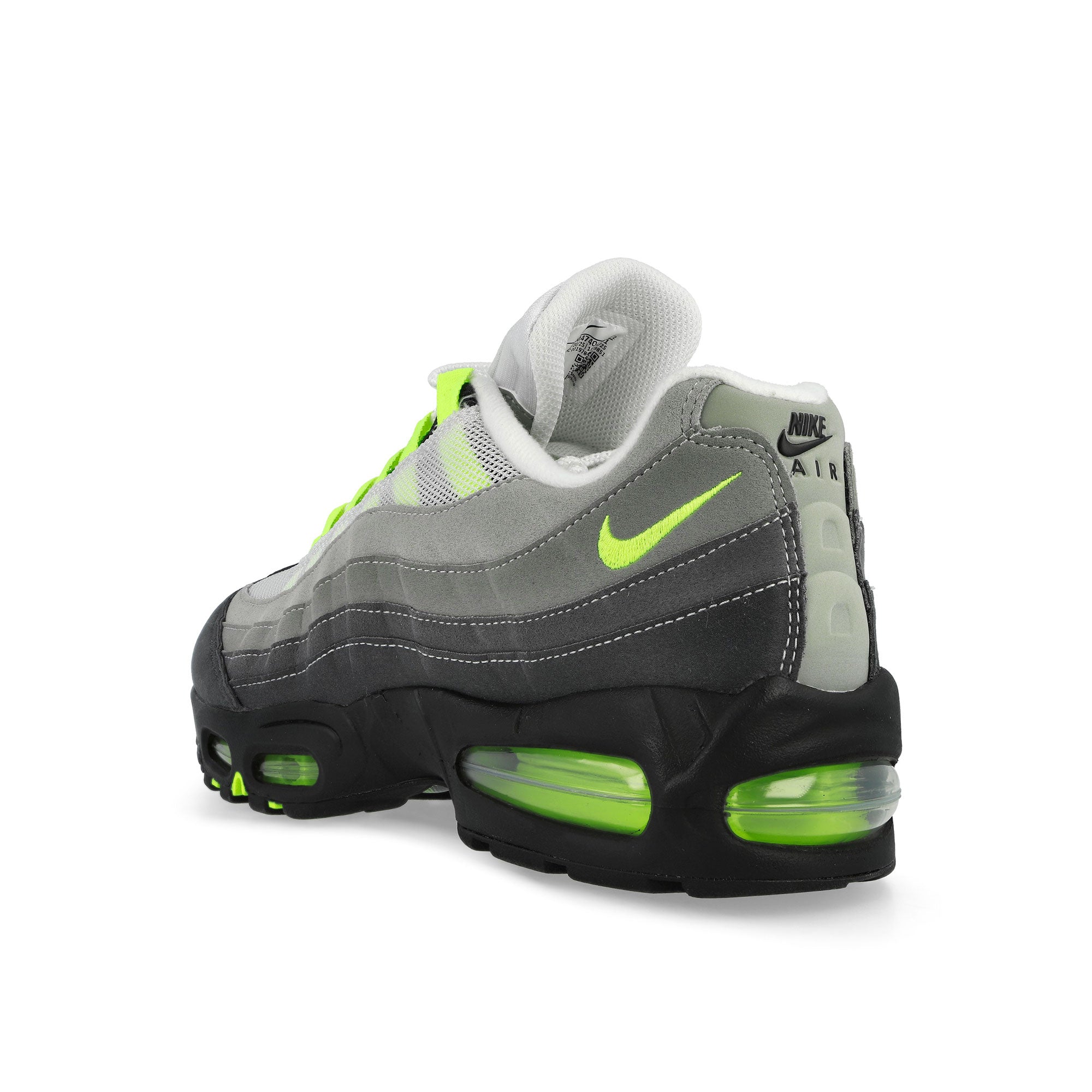 Nike Air Max 95 OG Neon Black / Neon Yellow-Cool Grey Low Top Sneakers HM4740 001 Material | Overkill
