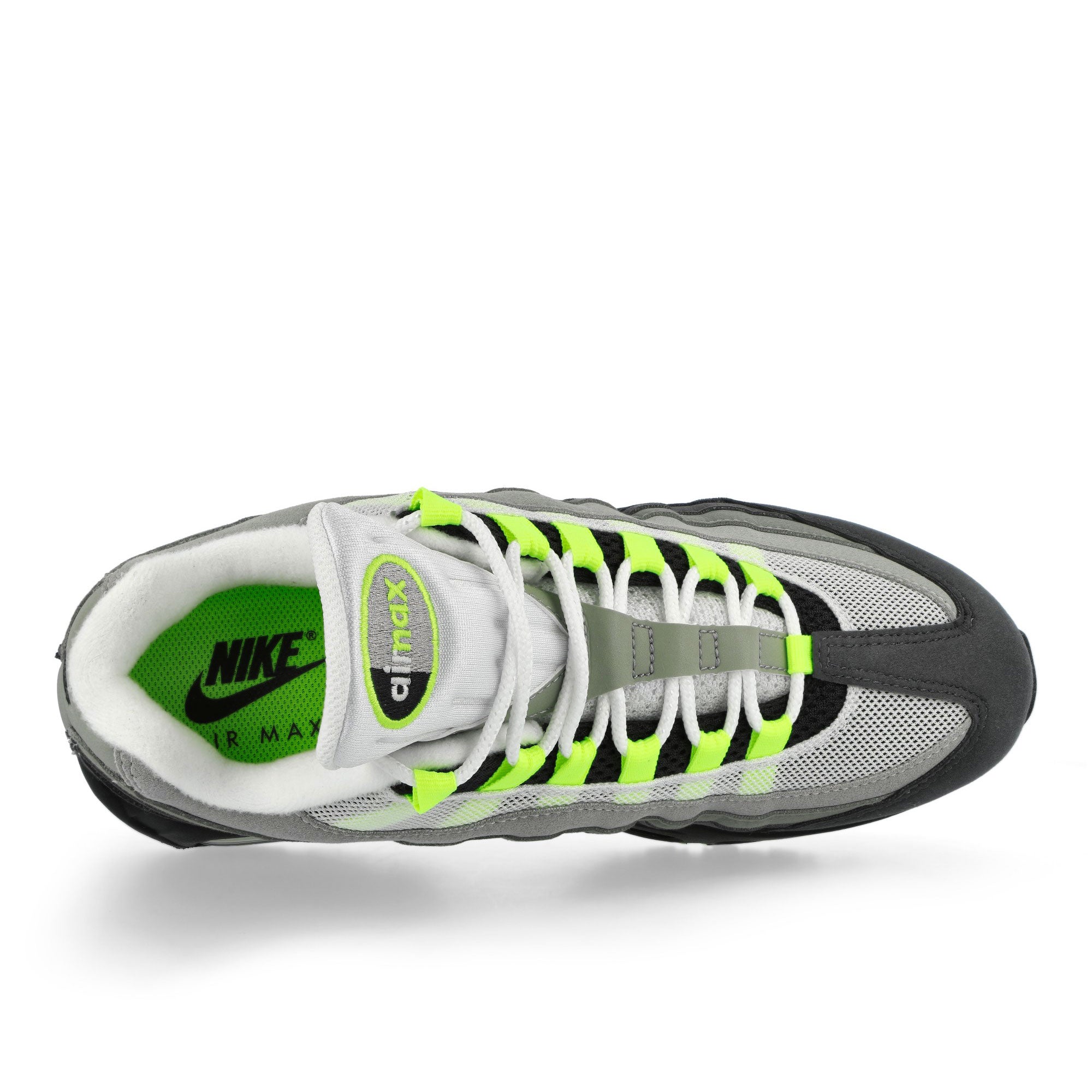 Nike Air Max 95 OG Neon Black / Neon Yellow-Cool Grey Low Top Sneakers HM4740 001 Detailfoto | Overkill
