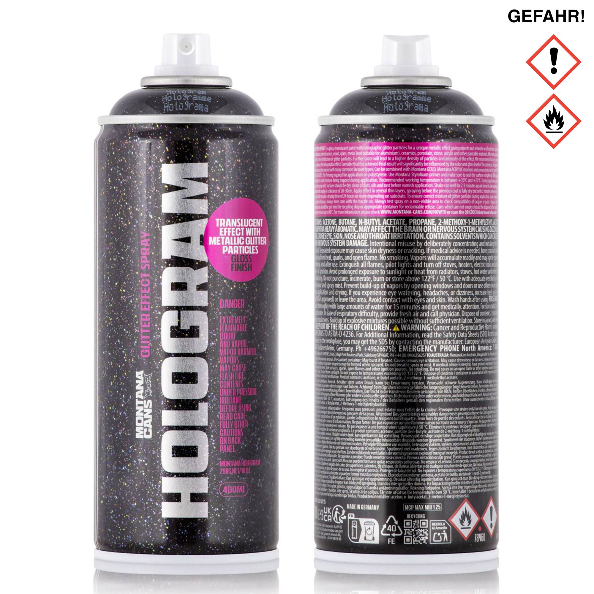 Montana Hologram Glitter 400 ml Hologram Spraycan MON463051 | Overkill
