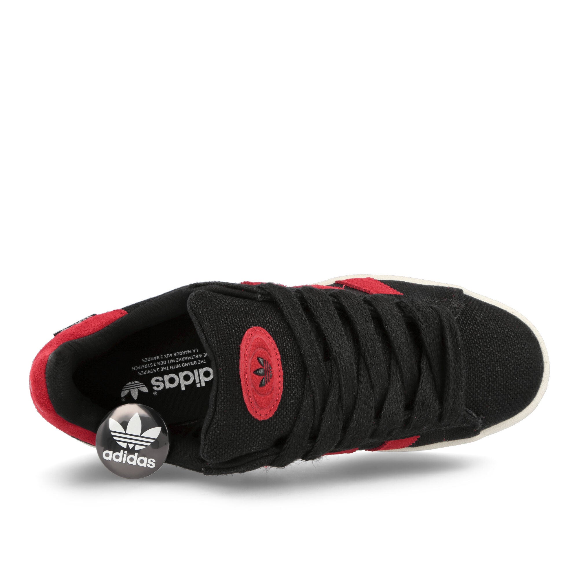 adidas Campus 00s TKO Core Black / Power Red / Off White Low Top Sneakers  Detailfoto | Overkill