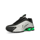 Nike Shox R4 Metallic Silver / Metallic Silver - Black - Green Low Top Sneakers HQ1988 006 Close-up | Overkill