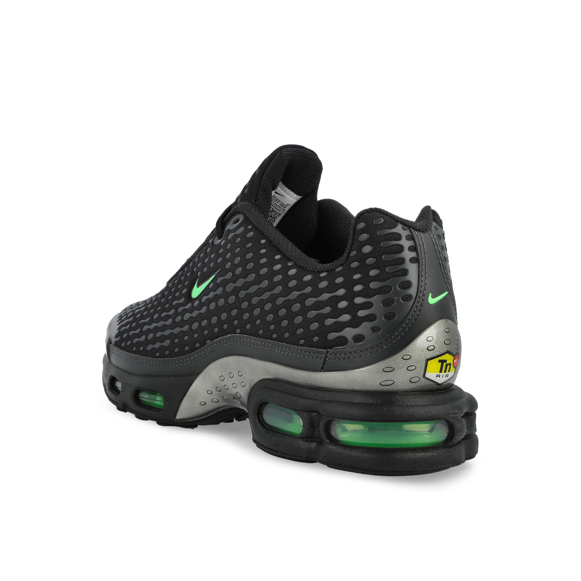 Nike Air Max Plus VII Black / Illusion Green - Dark Smoke Grey Low Top Sneakers HQ2197 004 Material | Overkill