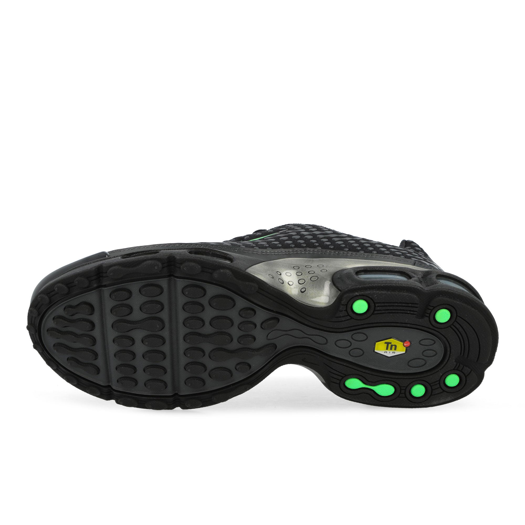 Nike Air Max Plus VII Black / Illusion Green - Dark Smoke Grey Low Top Sneakers HQ2197 004 Detail View 1 | Overkill