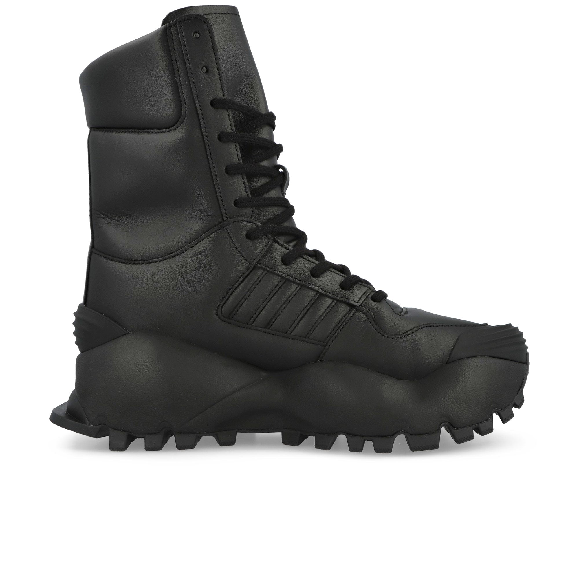 Willy Chavarria x adidas Forum Boot Mid Core Black / Core Black / Carbon Boots HQ4879 Silhouette | Overkill

