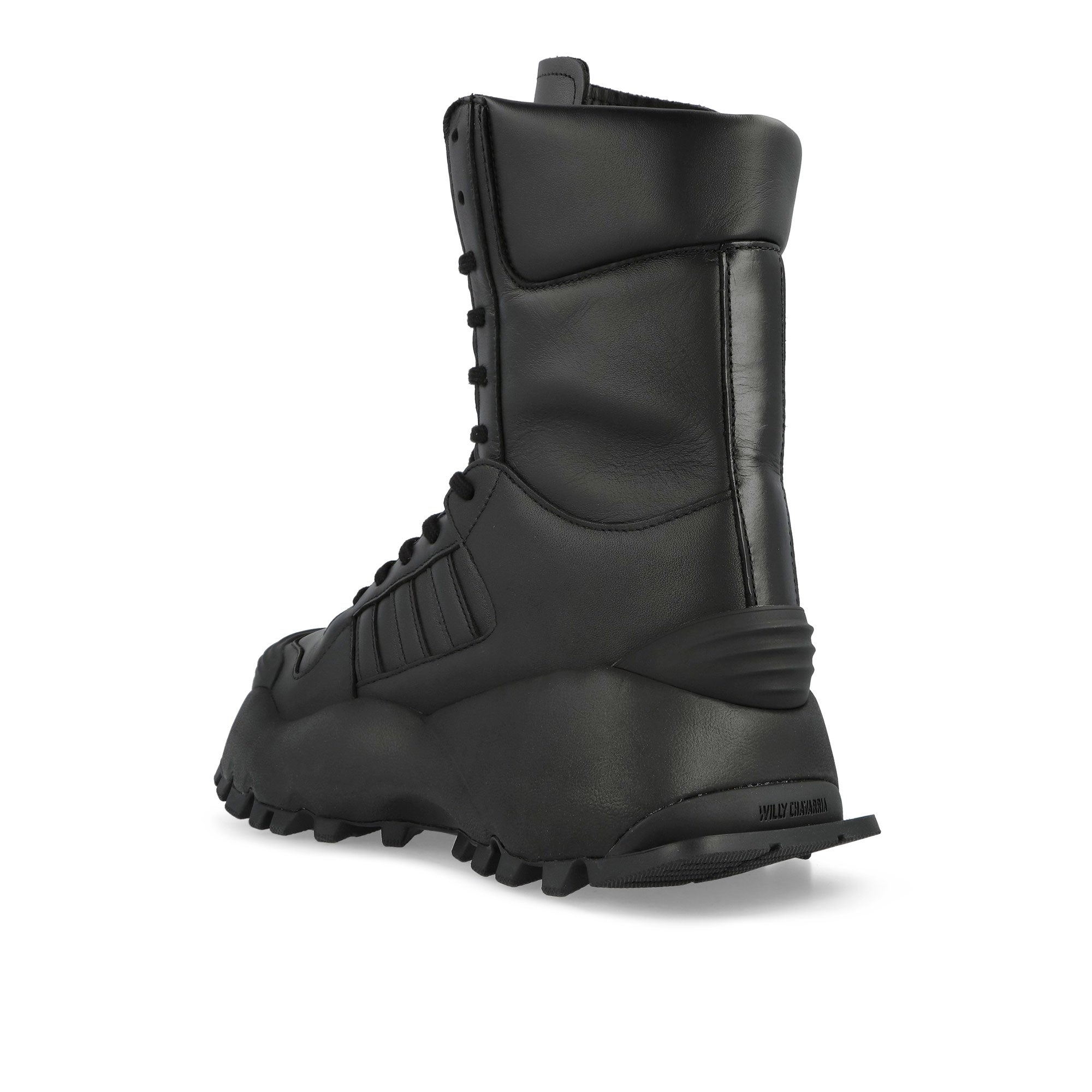 Willy Chavarria x adidas Forum Boot Mid Core Black / Core Black / Carbon Boots HQ4879 Material | Overkill
