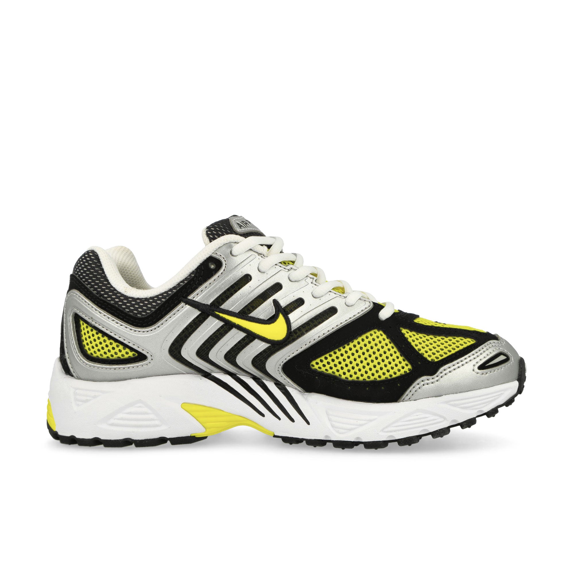 Nike W Air Pegasus 2005 White / Opti Yellow - Metallic Silver - Black Low Top Sneakers  Silhouette | Overkill
